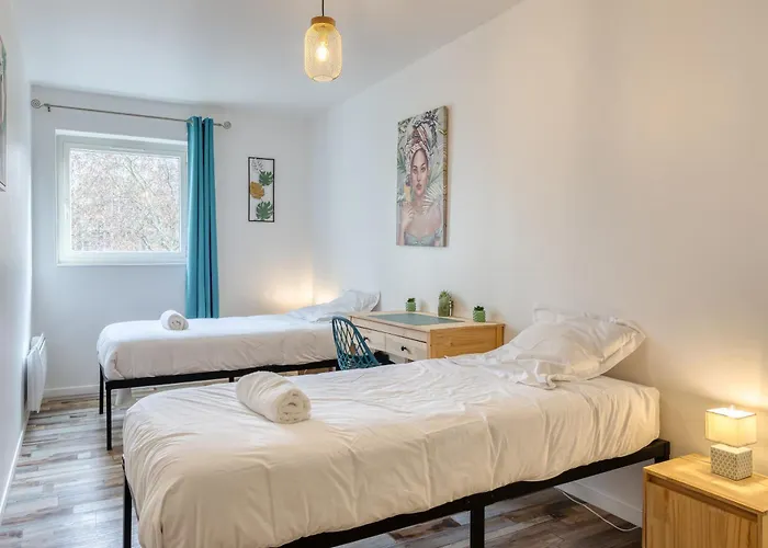 L'amiral - 6 Pers-parking Gratuit- Fibre-spacieux Appartement *